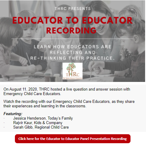 Educator to Educator Recording Flyer