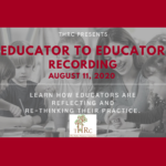 Educator to Educator Recording Flyer