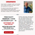 THRC Flyer with Rusty Keeler and Rusty Keeler's Webinar