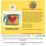 Free Webinar Series – Filling Up Your Cup With Self-Compassion Event Flyer