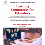 Learning Community for Educators Event Flyer