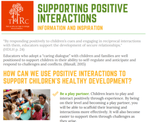 Supporting Positive Interactions Page