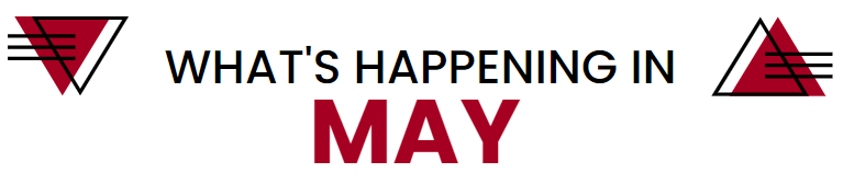 What's happening in May - Banner